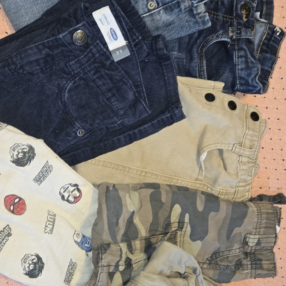 Old Navy Kids Blue and Tan Jeans